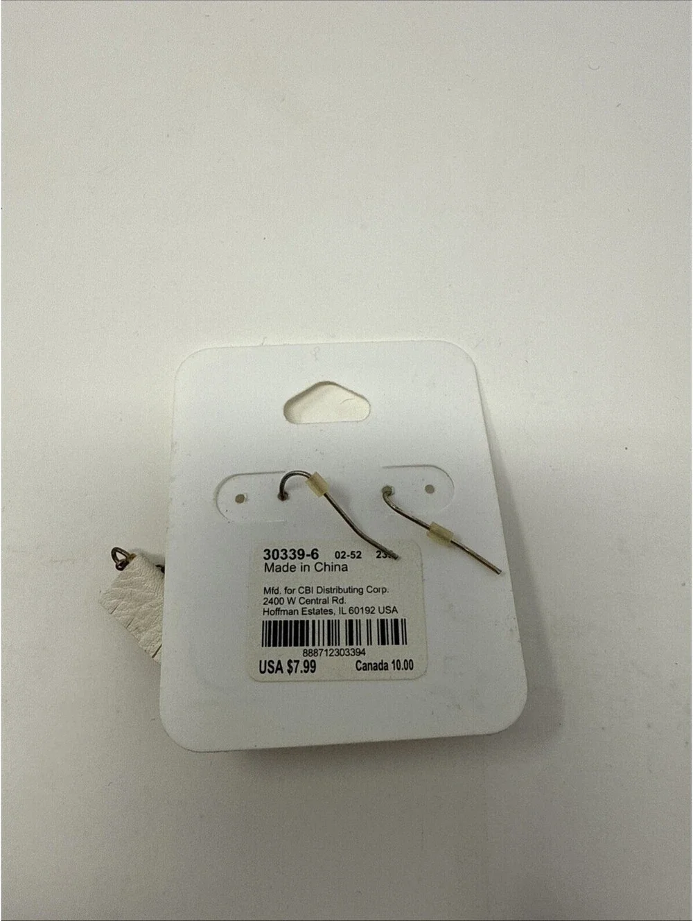 Sensitive Solutions White Earrings